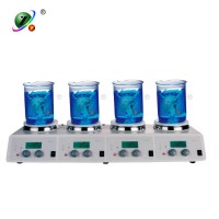 New multi-position hotplate magnetic stirrer heating with 4 stirring positions