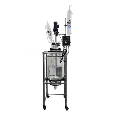 Hemp oil filtration dewax 50L Jacketed Glass Reactor