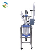 100L Jacketed Mixing Glass Research Reactor Of Laboratory