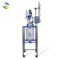 Lab Vacuum Distillation Chemical Jacketed Glass Reactor Equipment Price