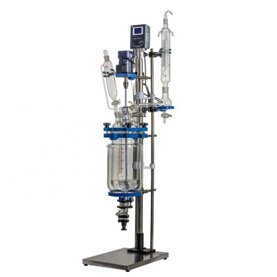 Factory Price 5L Mini Jacketed Glass Reactor